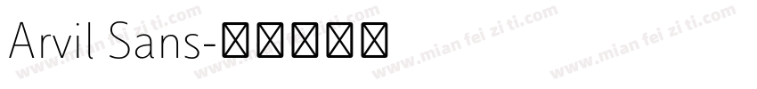Arvil Sans字体转换
